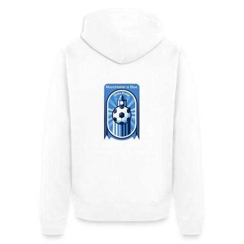 Manchester is Blue Soccer City T Shirt, Apparel - Unisex Premium Organic Zip Hoodie