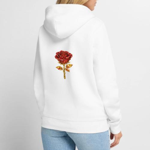 Golden Rose - Unisex Premium Organic Zip Hoodie