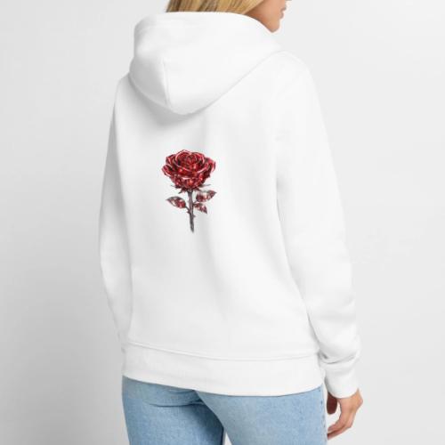 Silver Rose - Unisex Premium Organic Zip Hoodie