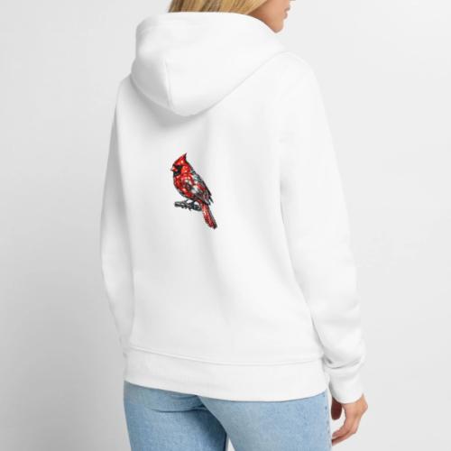 Silver Cardinal - Unisex Premium Organic Zip Hoodie