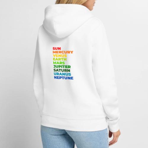 Color the solar system - Unisex Premium Organic Zip Hoodie