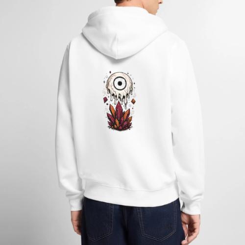 Melting Eyeball - Unisex Premium Organic Zip Hoodie