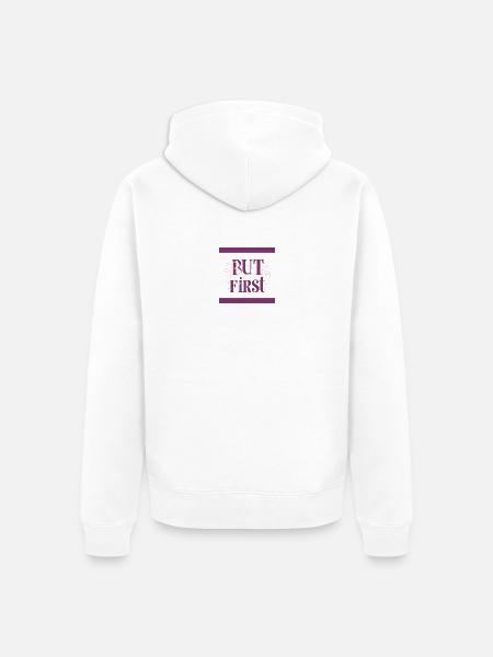 Whimsical - Unisex Premium Organic Zip Hoodie - white