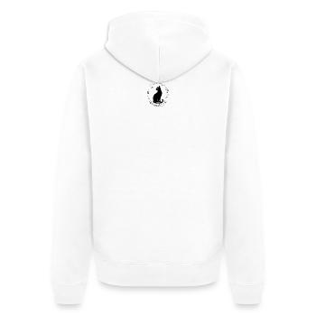 Moonlight Bonchan - Unisex Premium Organic Zip Hoodie - white - Back - Nico (187cm)