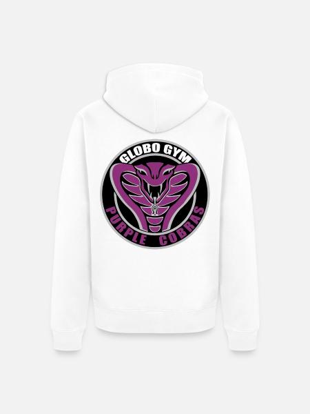 Globo GYM - Unisex Premium Organic Zip Hoodie - white