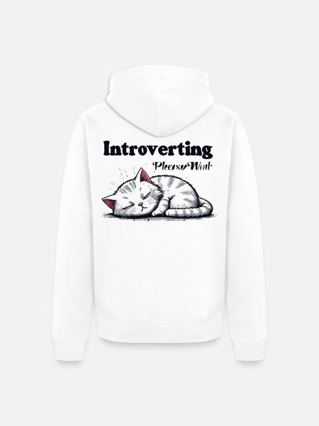 Please Wait... - Unisex Premium Organic Zip Hoodie - white