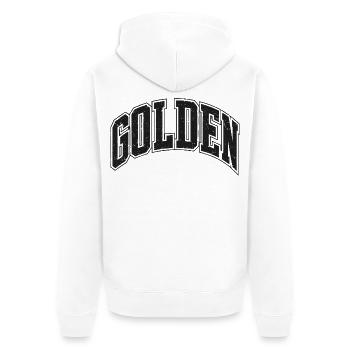 Or - Veste à capuche bio Premium Unisexe - blanc - Dos - Nico (187cm)