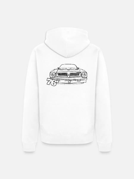 76 FIREBIRD TRANS AM - Unisex Premium Organic Zip Hoodie - white