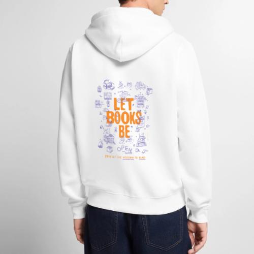 Let Books Be by Mikey Burton - Unisex Premium Organic Zip Hoodie