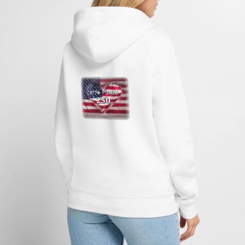 1776-2026 | 250 Years USA - Unisex Premium Organic Zip Hoodie