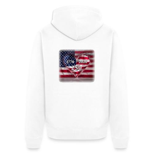 1776-2026 | 250 Years USA - Unisex Premium Organic Zip Hoodie