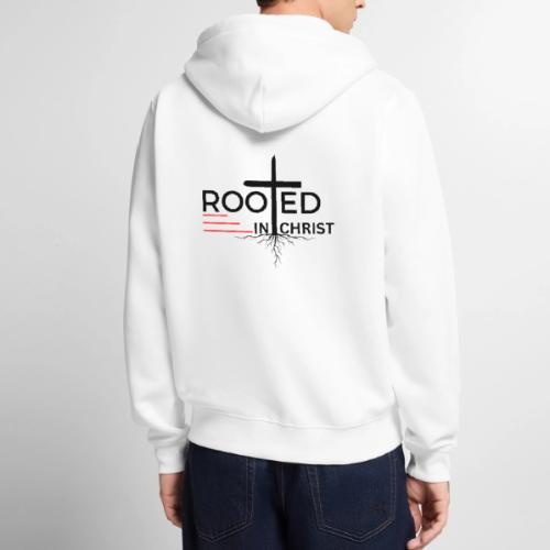 Rooted in Christ - Colossians 2:7 - Unisex Premium Organic Zip Hoodie