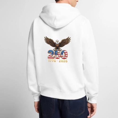 Eagle 250th Anniversary 1776-2026 - Unisex Premium Organic Zip Hoodie