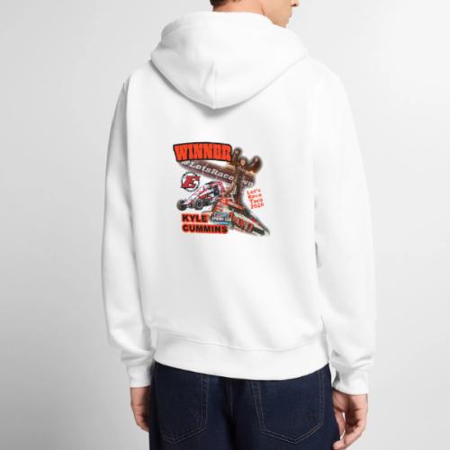 Kyle Cummins #LetsRaceTwo Winner - Unisex Premium Organic Zip Hoodie