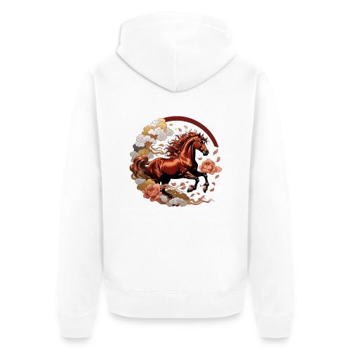 Year of the Horse T Shirt, Lunar New Year Gift - Unisex Premium Organic Zip Hoodie