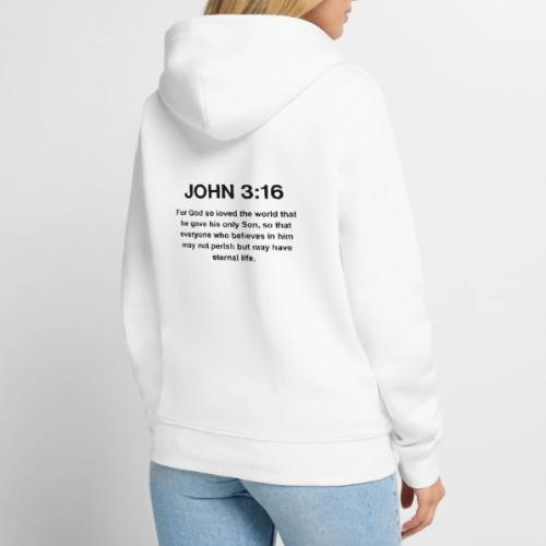 John 3:16 Christian Apparel – Bible Verse Clothing - Unisex Premium Organic Zip Hoodie