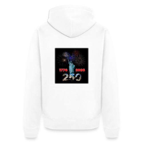 1776 - 2026 - 250 Years USA | Fireworks - Unisex Premium Organic Zip Hoodie