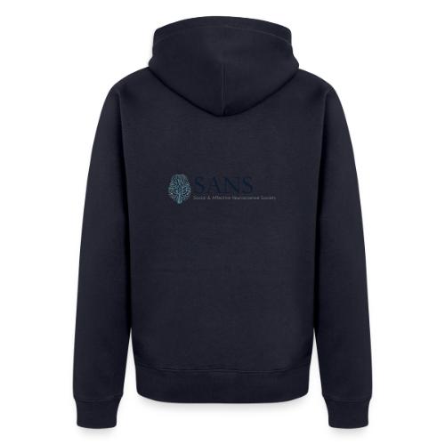SANS logo dark - Unisex Premium Organic Zip Hoodie