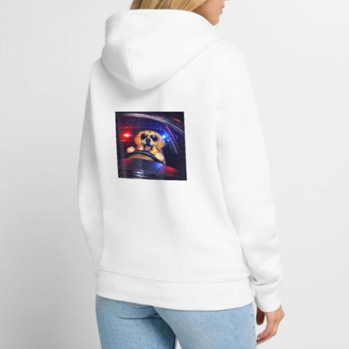 Funny Police Golden Retriever Meme Tee - Unisex Premium Organic Zip Hoodie