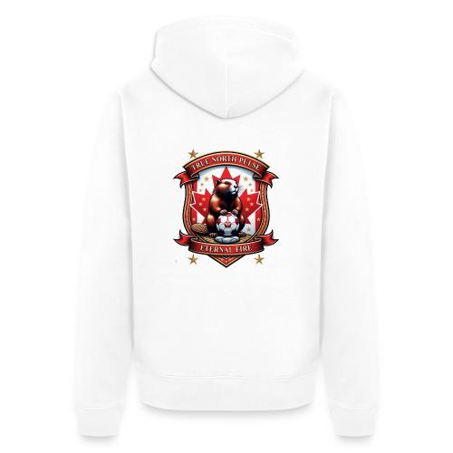Canada Beaver Crest T-Shirt, Pride Badge Gift - Unisex Premium Organic Zip Hoodie