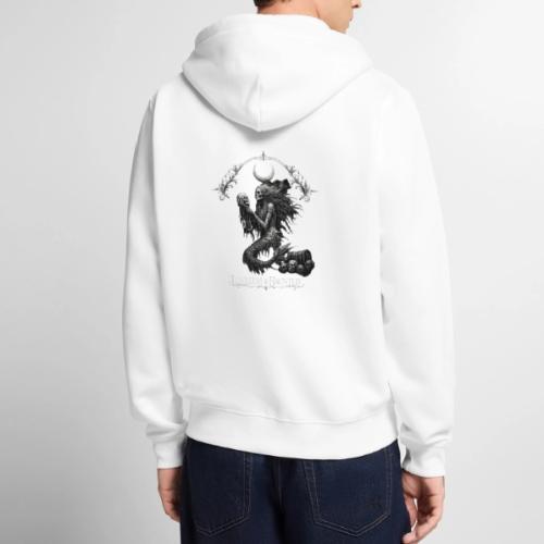 love and haunted - Unisex Premium Organic Zip Hoodie