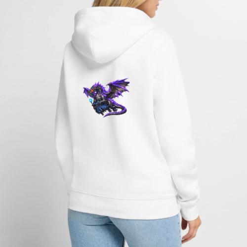 Neon Dragon and Battle Mage - Unisex Premium Organic Zip Hoodie