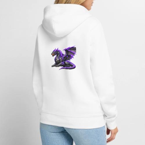 Neon Dragon at Rest - Unisex Premium Organic Zip Hoodie