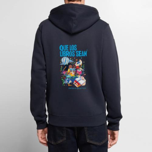 Let Books Be by Loveis Wise (Spanish) - Unisex Premium Organic Zip Hoodie