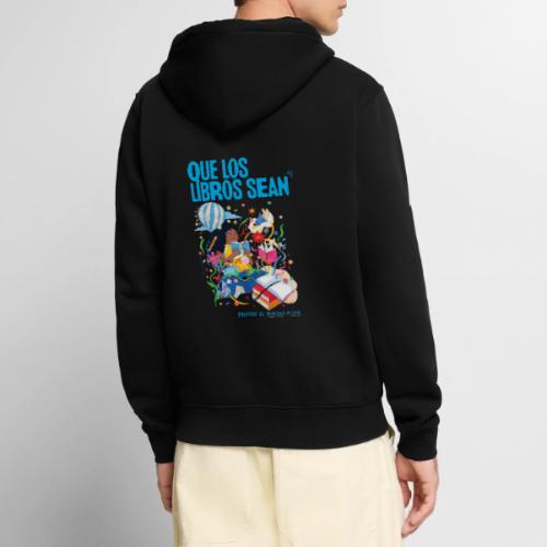 Let Books Be by Loveis Wise (Spanish) - Unisex Premium Organic Zip Hoodie