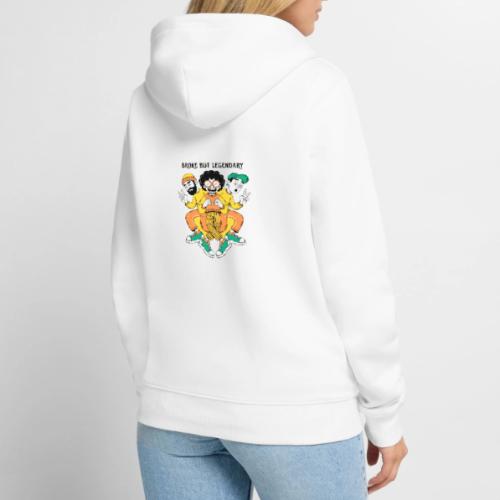 Legendary Broke Crew Retro - Unisex Premium Organic Zip Hoodie