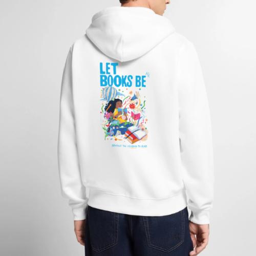 Let Books Be by Loveis Wise - Unisex Premium Organic Zip Hoodie