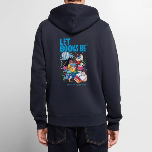 Let Books Be by Loveis Wise - Unisex Premium Organic Zip Hoodie
