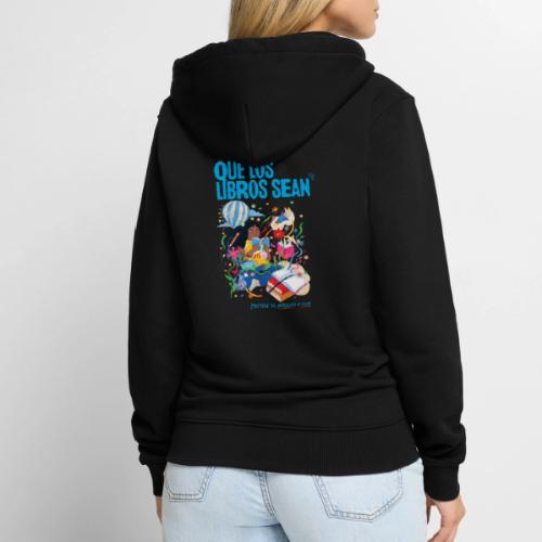 Let Books Be by Loveis Wise (Spanish) - Unisex Premium Organic Zip Hoodie