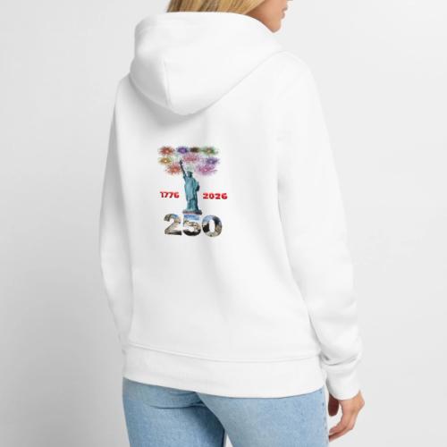 1776 - 2026 | 250 Years USA | Fireworks - Unisex Premium Organic Zip Hoodie