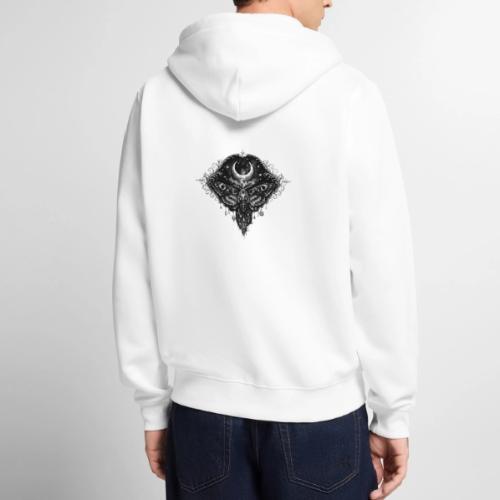 Crescent Moth - Unisex Premium Organic Zip Hoodie