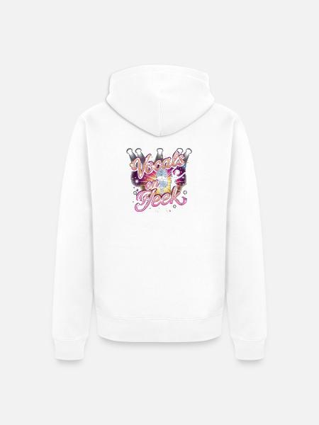 Karaoke Vocals On Fleek - Unisex Premium Organic Zip Hoodie - white