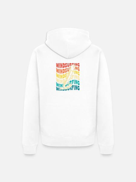 Windsurf Water Sports Windsurfing - Unisex Premium Organic Zip Hoodie - white
