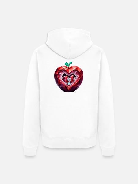 PRECIOUS TEMPTATION . - Unisex Premium Organic Zip Hoodie - white