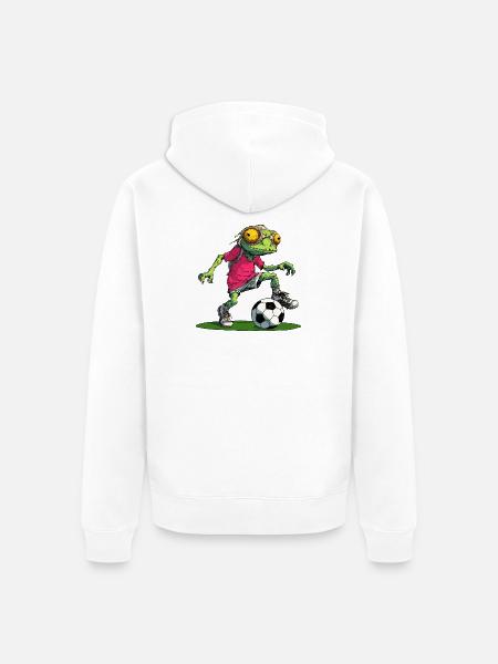 Chameleons Soccer - Unisex Premium Organic Zip Hoodie - white