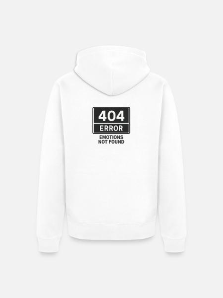 Error Emotions Graphic Tee - Unisex Premium Organic Zip Hoodie - white
