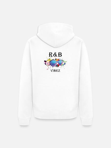 Hip Hop Neon Splash Sunglasses - Unisex Premium Organic Zip Hoodie - white