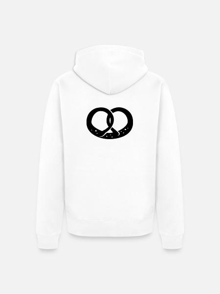 Pretzel, Oktoberfest - Unisex Premium Organic Zip Hoodie - white