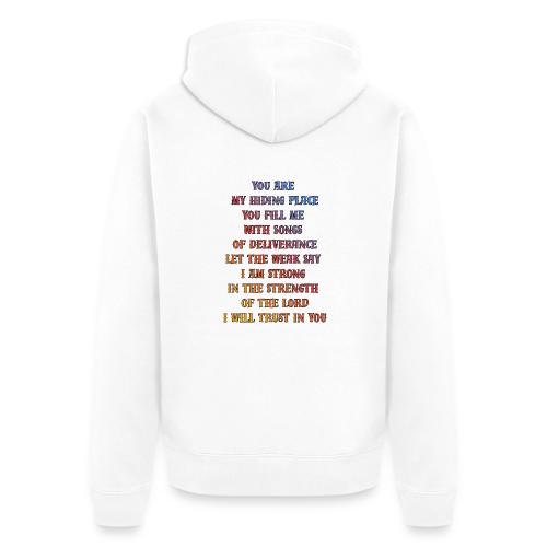 You Are My Hiding Place - Unisex Premium Organic Zip Hoodie