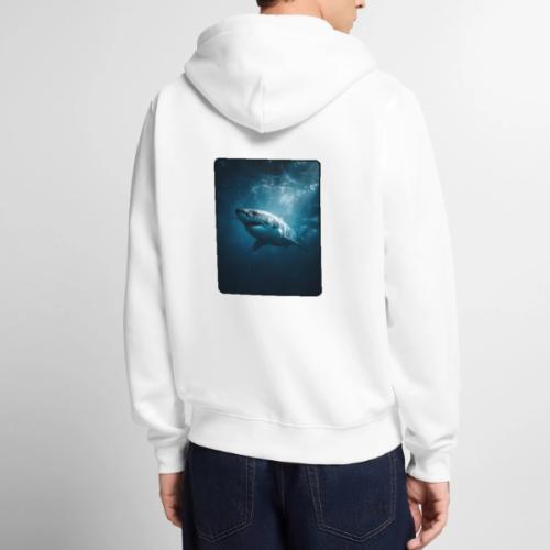 Great White Shark Ocean Design - Unisex Premium Organic Zip Hoodie
