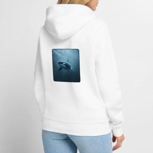 Orca Ocean Wildlife Design - Unisex Premium Organic Zip Hoodie