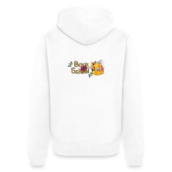 Back to School Color Splash - Unisex Premium Organic Zip Hoodie - white - Back - Nico (187cm)