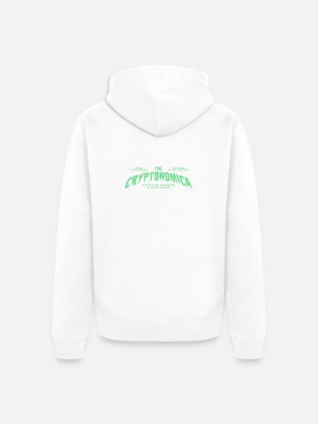 Cryptonomica: Cryptid Museum Logo - Unisex Premium Organic Zip Hoodie - white
