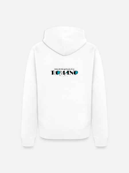 Los pies de un romano - Unisex Premium Organic Zip Hoodie - white
