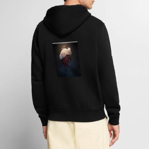 Angel vs Demon Wings Dark Aesthetic Gothic T-Shirt - Unisex Premium Organic Zip Hoodie