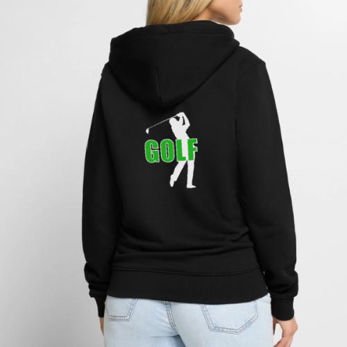 Golf: Classic Golf Motion - Unisex Premium Organic Zip Hoodie